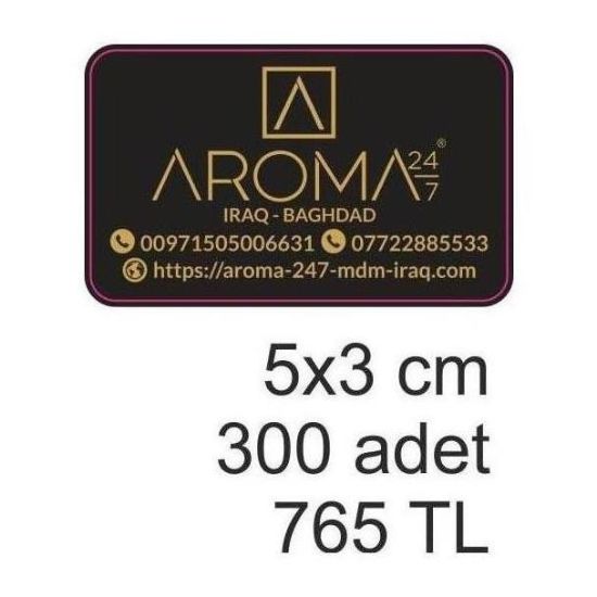 Sobe Reklam Normal Kesimli Damla Etiketler
