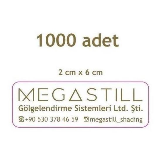 Sobe Reklam Normal Kesimli Damla Etiketler