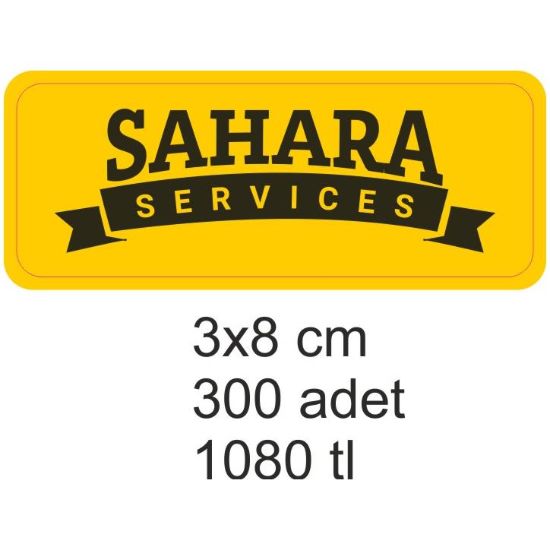 Sobe Reklam Normal Kesimli Damla Etiketler