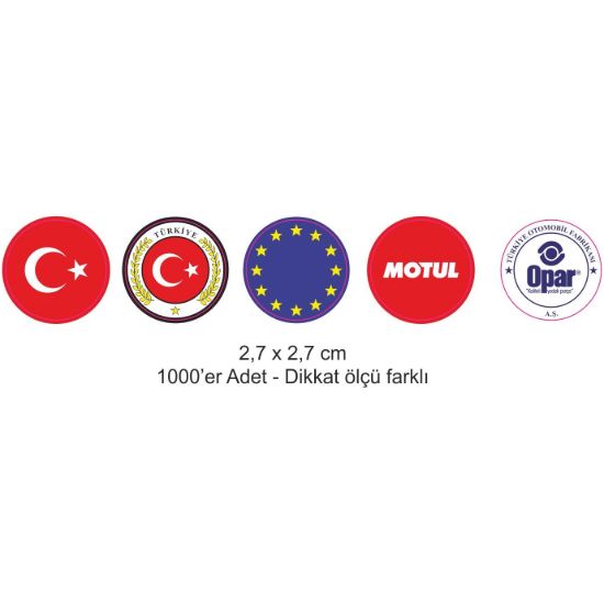 Sobe Reklam Normal Kesimli Damla Etiketler