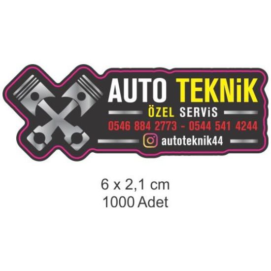 Sobe Reklam Normal Kesimli Damla Etiketler