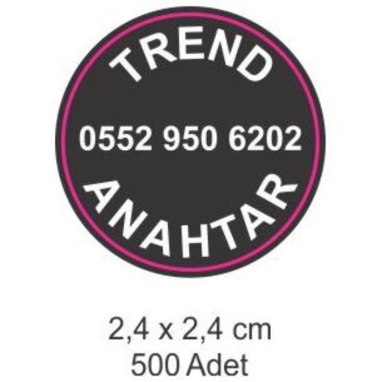 Sobe Reklam Normal Kesimli Damla Etiketler