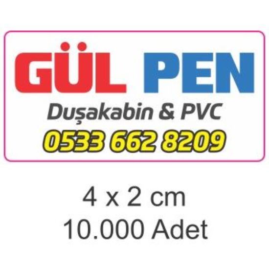 Sobe Reklam Normal Kesimli Damla Etiketler