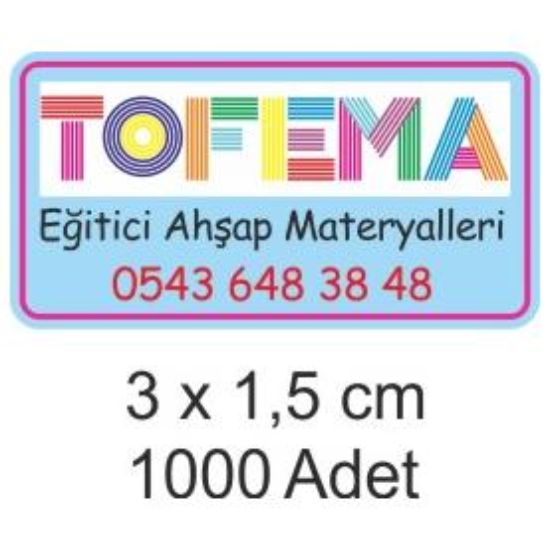 Sobe Reklam Normal Kesimli Damla Etiketler