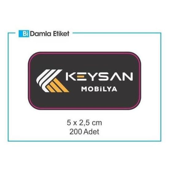 Sobe Reklam Normal Kesimli Damla Etiketler