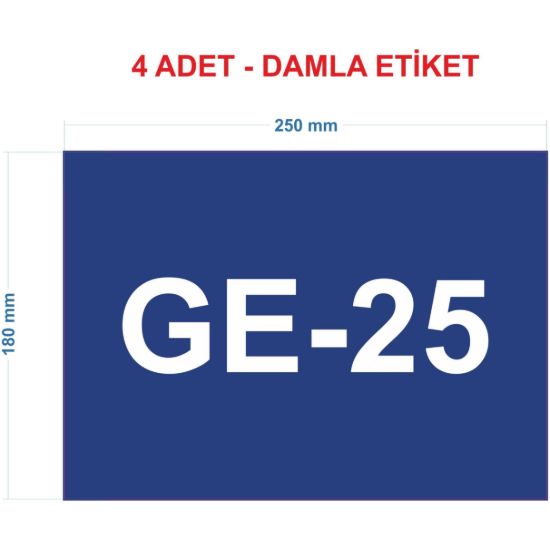 Sobe Reklam Normal Kesimli Damla Etiketler