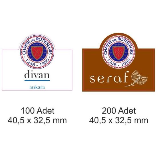 Sobe Reklam Normal Kesimli Damla Etiketler