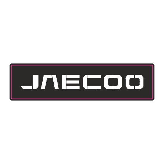 JAECOO En (mm): 64 Boy (mm): 16 Folyo Türü: PVC Opak Folyo Baskı Türü: EcoSolvent CMYK BASKI resmi