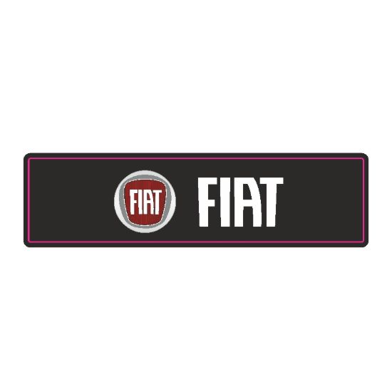 FIAT En (mm): 64 Boy (mm): 16 Folyo Türü: PVC Opak Folyo Baskı Türü: EcoSolvent CMYK BASKI resmi