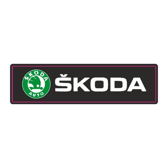 SKODA En (mm): 64 Boy (mm): 16 Folyo Türü: PVC Opak Folyo Baskı Türü: EcoSolvent CMYK BASKI resmi