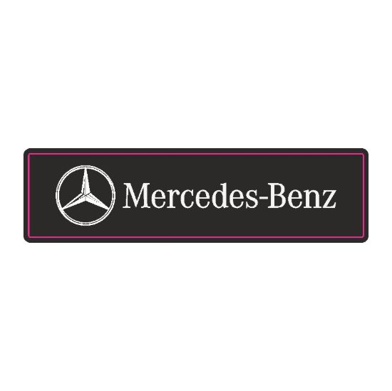 MERCEDES En (mm): 64 Boy (mm): 16 Folyo Türü: PVC Opak Folyo Baskı Türü: EcoSolvent CMYK BASKI resmi