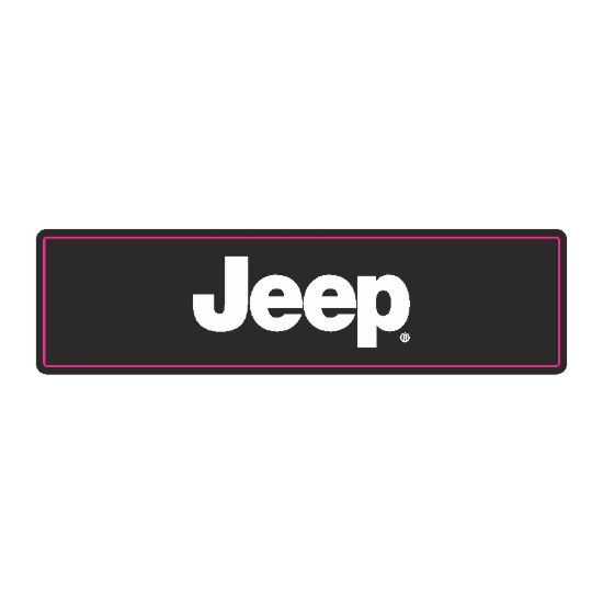 JEEP En (mm): 64 Boy (mm): 16 Folyo Türü: PVC Opak Folyo Baskı Türü: EcoSolvent CMYK BASKI resmi