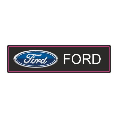 FORD En (mm): 64 Boy (mm): 16 Folyo Türü: PVC Opak Folyo Baskı Türü: EcoSolvent CMYK BASKI resmi