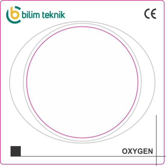 Oksijen Dış 70 x 70 mm, İç Çap 47,5 mm En (mm): 70 Boy (mm): 70 Folyo Türü: PVC Opak Folyo Baskı Türü: EcoSolvent CMYK BASKI resmi