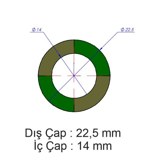 Halka Şeklinde Damla Etiket Dış : 22,5 Boy (mm): İç : 14 mm Folyo Türü: PVC Opak Folyo Baskı Türü: EcoSolvent CMYK BASKI resmi