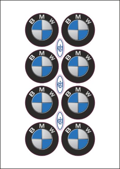 BMV 27,5 x 27,5 mm ebatında PVC Opak Normal Kesimli Damla Etiketler resmi