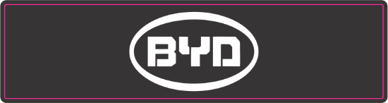 BYD En (mm): 64 Boy (mm): 16 Folyo Türü: PVC Opak Folyo Baskı Türü: EcoSolvent CMYK BASKI resmi